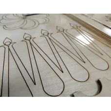 Нарды деревянные Волк светлые с чехлом