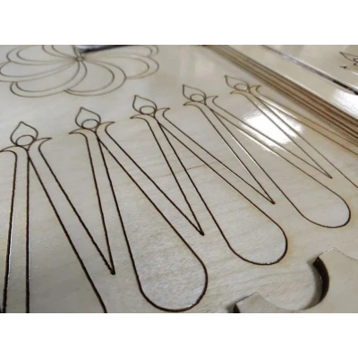 Нарды деревянные Волк светлые с чехлом