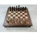 Шахматы подарочные в ларце Стаунтон орех большие с утяжелением