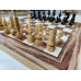 Шахматы нарды шашки Американский орех с фигурами из клена большие