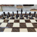 Шахматы нарды шашки Элеганс грецкий орех с утяжеленными фигурами авангард