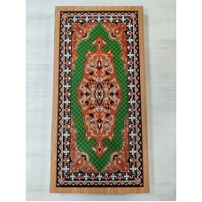  Нарды классические Зеленый узор большие 60 на 60 см