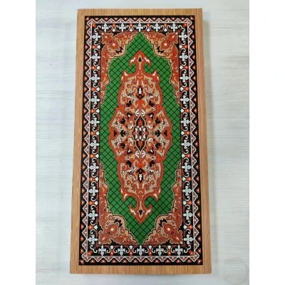  Нарды классические Зеленый узор большие 60 на 60 см