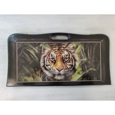 Нарды подарочные с ручкой Тигр 50 на 50 см