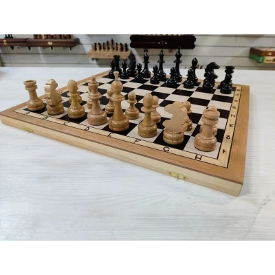  Шахматы деревянные турнирные из бука большие доска 47 на 47 см