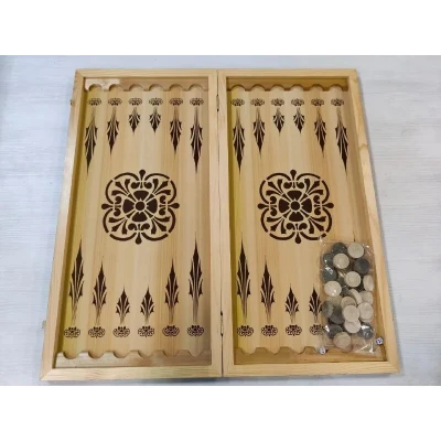 Нарды деревянные Леопард большие 60 на 60 см