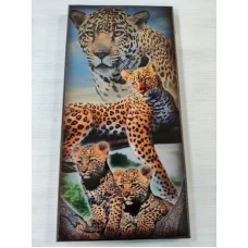 Нарды деревянные Леопард большие 60 на 60 см