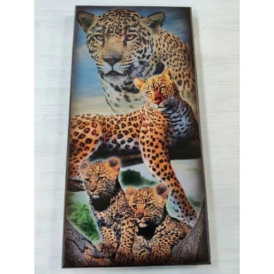 Нарды деревянные Леопард большие 60 на 60 см