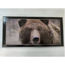 Нарды деревянные Медведь 50 на 50 см черные