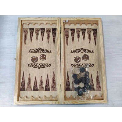 Нарды деревянные Орел средние 50 на 50 см черные