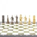 Шахматы подарочные из бронзы Спартанцы доска из камня 40х40 см