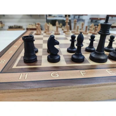 Шахматы Турнир орех/бук 50 см