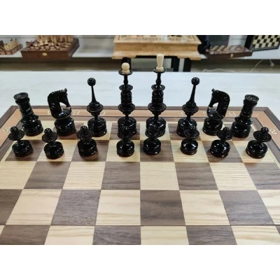 Шахматы подарочные Клен/орех