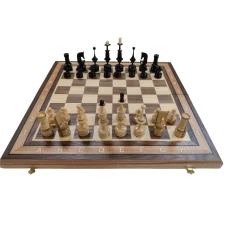 Шахматы подарочные Клен/орех