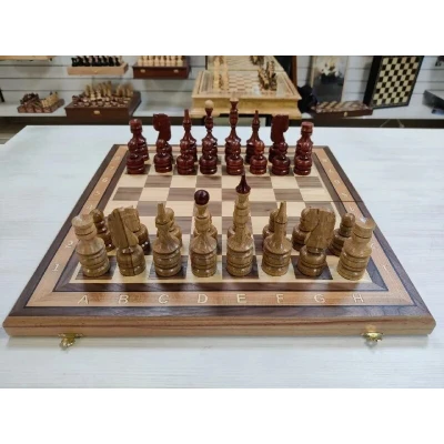 Шахматы подарочные Дуб/орех