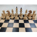 Шахматы деревянные из бука 30 на 30 см эконом