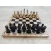 Шахматы деревянные из бука 30 на 30 см эконом