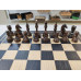Шахматы подарочные в ларце из мореного дуба, с утяжеленными фигурами из граба