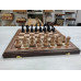 Шахматы подарочные из ореха, ясеня и бука доска 50 на 50 см, фигуры с утяжелением