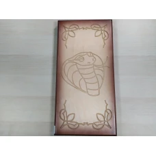 Нарды Змея с резьбой средние