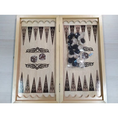 Нарды Змея с резьбой средние