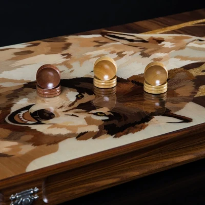 Нарды Волки из палисандра 