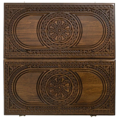 Нарды резные Армянский узор-2 большие, Haleyan