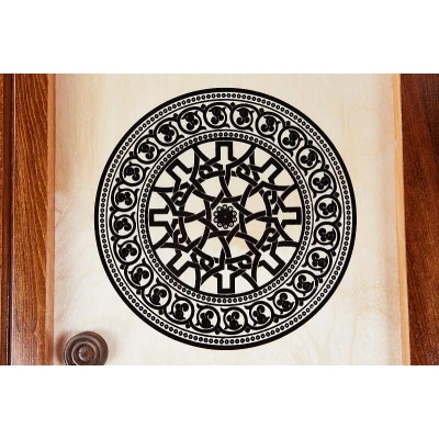 Нарды резные Всадник инкрустация 60, Haleyan