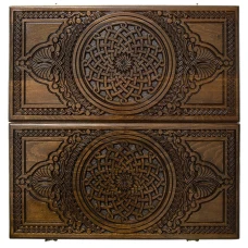 Нарды резные Армянский узор-3 большие, Haleyan