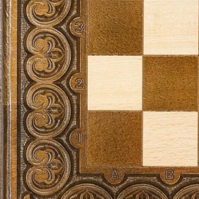 Доска шахматная резная Лотос 50  Haleyan