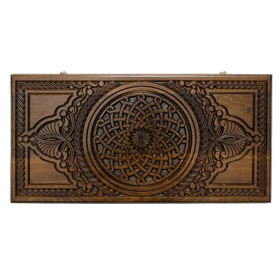 Нарды резные Армянский узор-3 большие, Haleyan