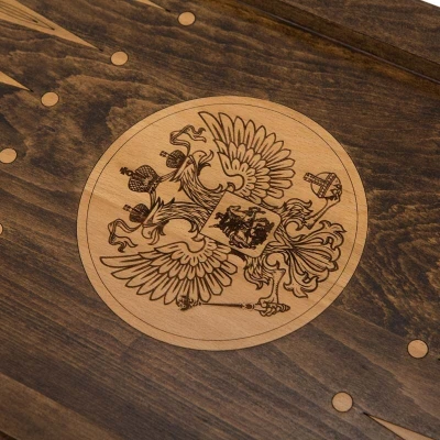 Нарды резные Герб РФ-2, Mirzoyan