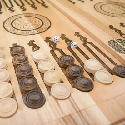 Нарды Армянский узор 1 инкрустация  Mkhitaryan