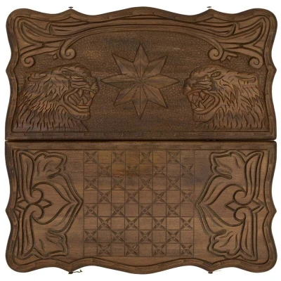 Нарды резные Звезда и Тигр