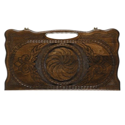 Нарды резные Бесконечность 2  50 с ручкой  Haleyan