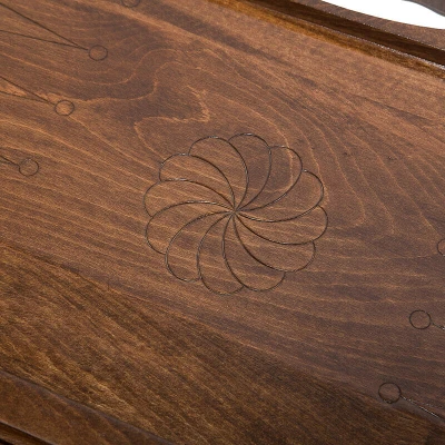 Нарды резные Паровоз с ручкой большие, Haleyan