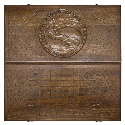 Нарды резные Зодиак Рыбы, Ustyan