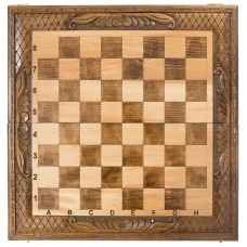 Шахматы + нарды резные средние