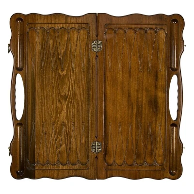 Нарды резные Орел 2 с ручкой 60, Haleyan