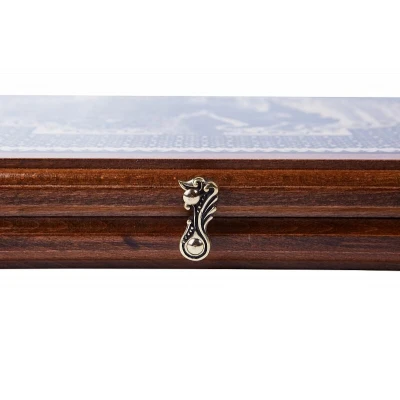 Нарды резные Всадник инкрустация 60, Haleyan