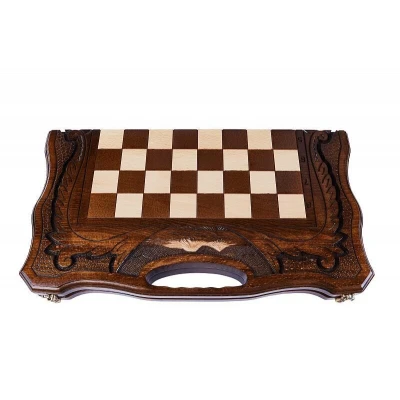 Шахматы резные с араратом ручкой и ложементом 50  Haleyan