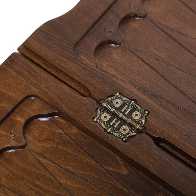 Нарды резные Корабль-2 с ручкой большие, Haleyan