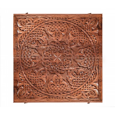 Нарды резные Орнамент 3 с цельным рисунком, Mkhitaryan