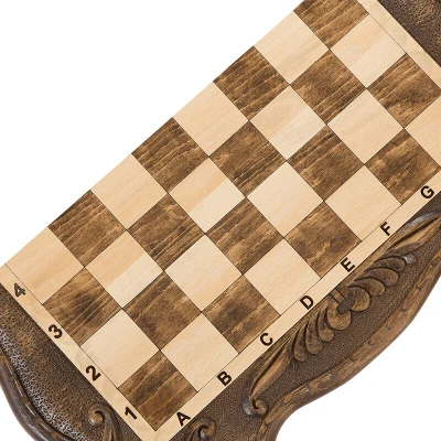 Шахматы + нарды резные 50, am452