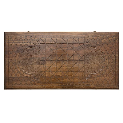 Нарды резные Золотой узор 1 малые, Mirzoyan