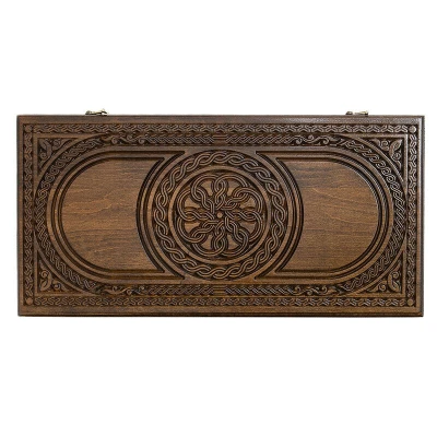 Нарды резные Армянский узор-2 большие, Haleyan