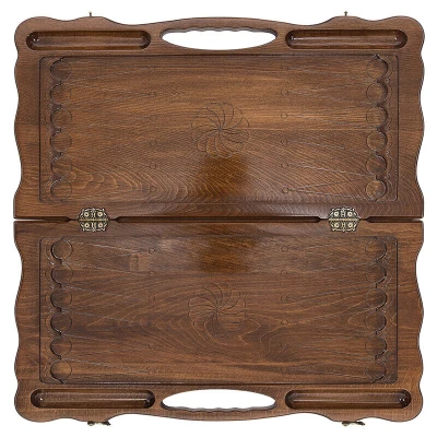 Нарды резные Паровоз с ручкой большие, Haleyan