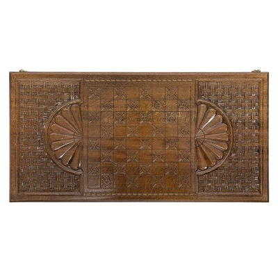 Нарды резные Красная площадь с ручкой большие, Haleyan