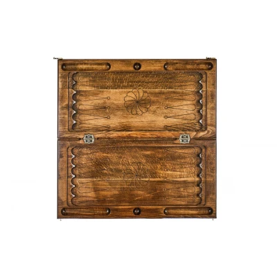 Шахматы + нарды резные с гранатами 30, Haleyan