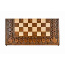 Шахматы + нарды резные с гранатами 30, Haleyan